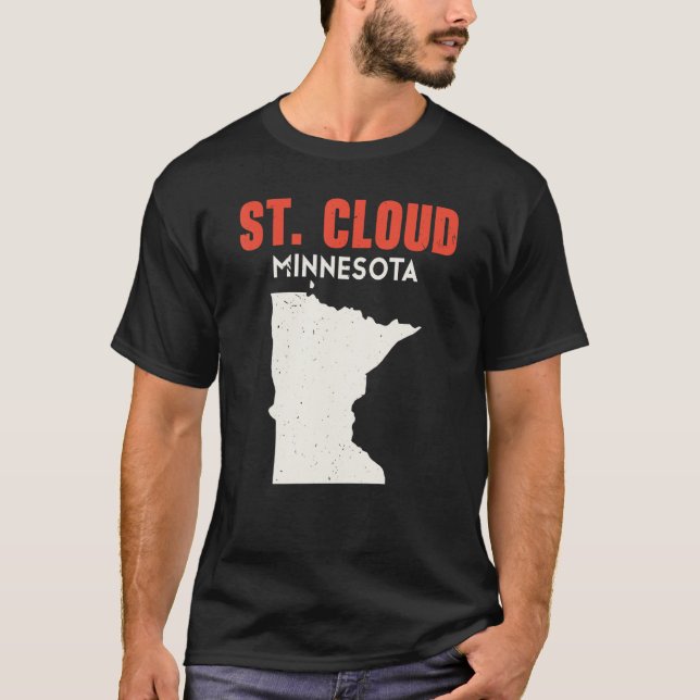 St Cloud Minnesota USA State America Travel Minnes T Shirt (Framsida)
