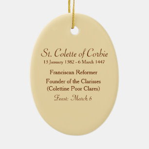 St. Colette of Corbie (SAU 027) Julgransprydnad Keramik