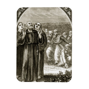 St. Columba som skanderar, och anfallit av Magnet