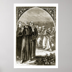 St. Columba som skanderar, och anfallit av Poster