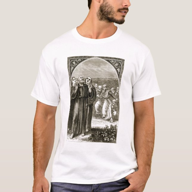St. Columba som skanderar, och anfallit av T-shirt (Framsida)