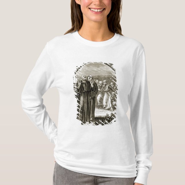 St. Columba som skanderar, och anfallit av T-shirt (Framsida)
