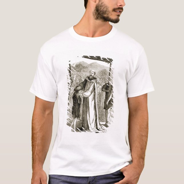 St. Columbaen välsignar en vildpojke, från T Shirt (Framsida)