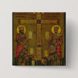 St. Constantine och St Helena Knapp