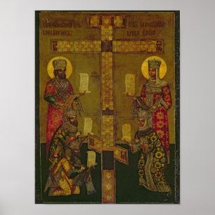 St. Constantine och St. Helena Poster