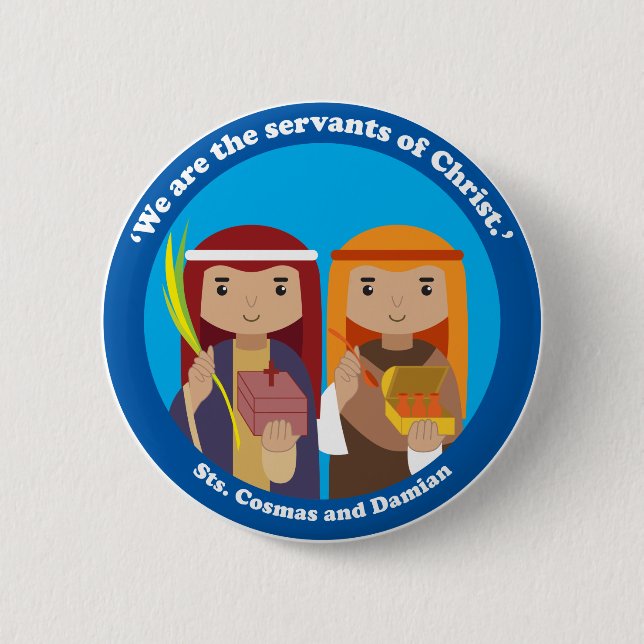 St. Cosmas och Damian Knapp (Framsida)