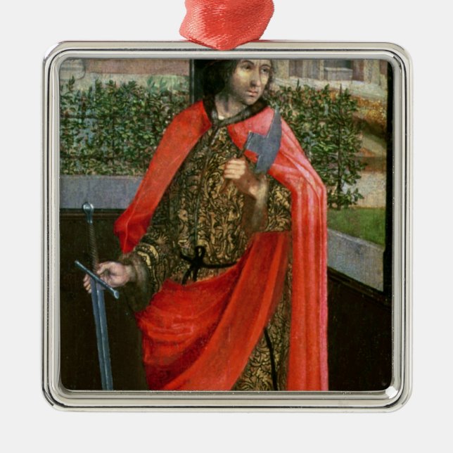 St. Crispin, 16th århundrade Julgransprydnad Metall (Framsidan)