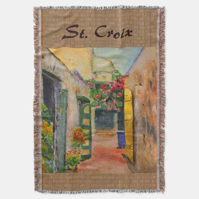 St. Croix Alley Throw Blanket Mysfilt (Framsidan Vertikal)