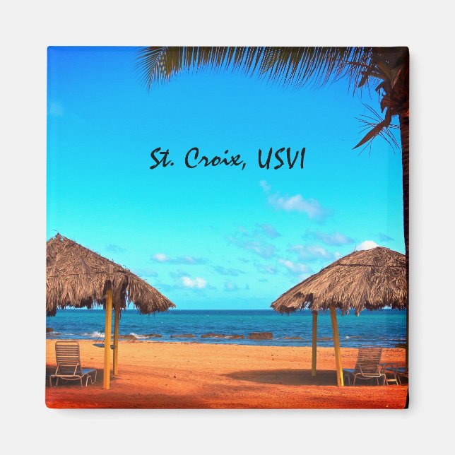 St. Croix Beach Scene Magnet (Framsidan)