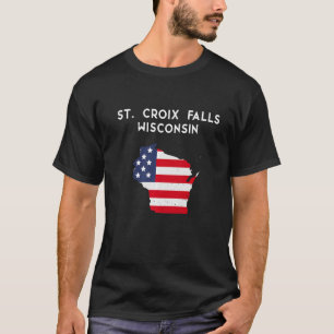 St Croix Falls Wisconsin USA State America Travel T Shirt