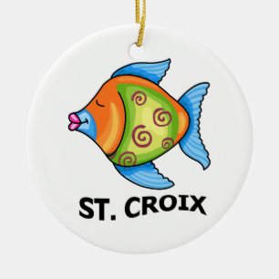 St Croix Julgransprydnad Keramik
