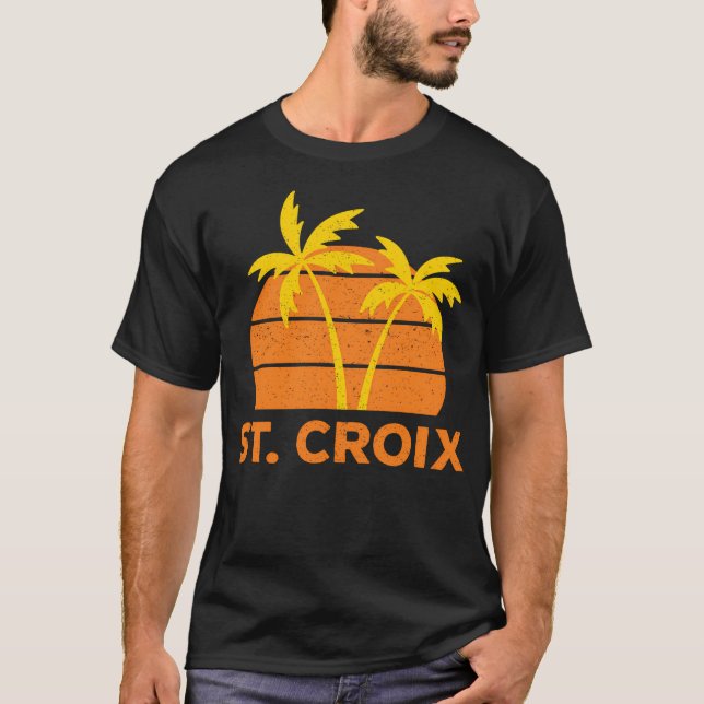St. Croix Retro T Shirt (Framsida)