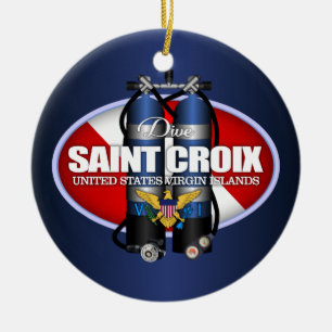 St Croix (ST) Julgransprydnad Keramik
