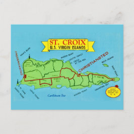 St Croix Vintage Postcard Vykort