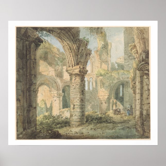 St. Cuthberts Heliga Island, 1797 (w/c över pennan Poster (Framsidan)