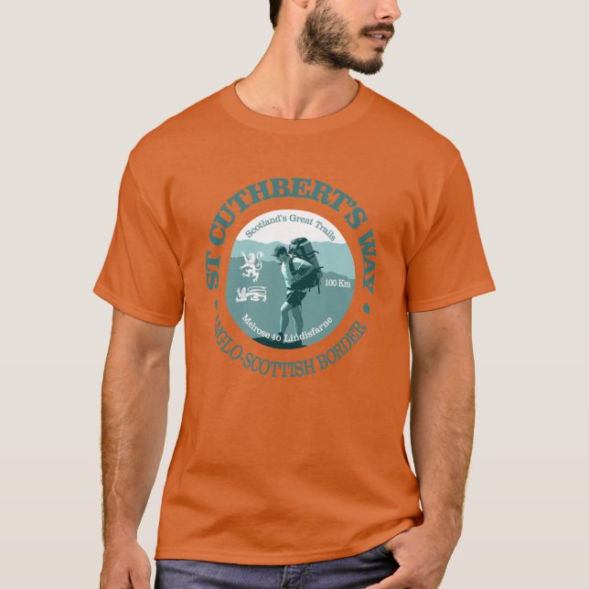 St Cuthberts Way rolig T Shirt (Framsida)