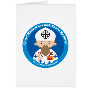 St. Cyril från Jerusalem Hälsningskort