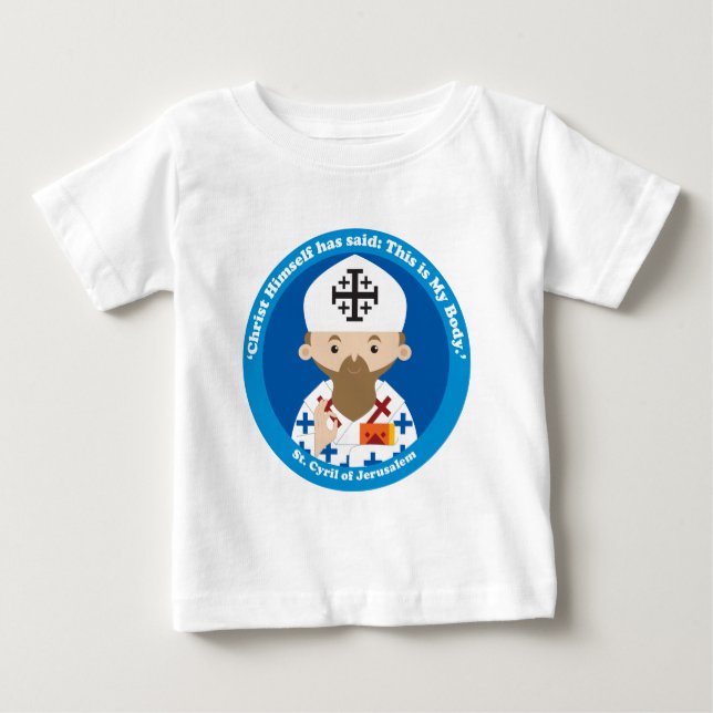 St. Cyril från Jerusalem T Shirt (Framsida)