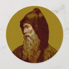 St. Cyril Munk (M 002) Rnd Blank Greeting Card