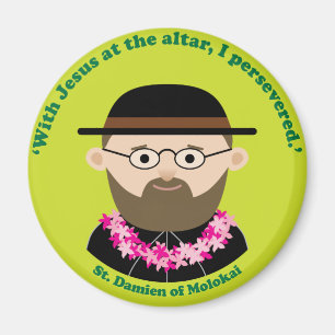 St. Damien av Molokai Magnet