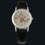 St. Där är Crucifixen Little Flower Ro Armbandsur<br><div class="desc">Vackra Vintage bild i St. Där ser du lilla blomman med hennes ro och crucifix.</div>