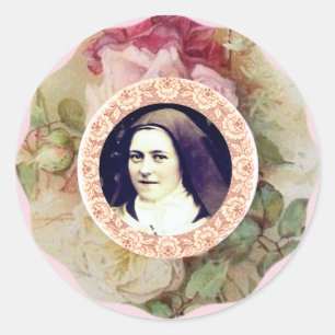 St. Där är den lilla blomman Ro Runt Klistermärke
