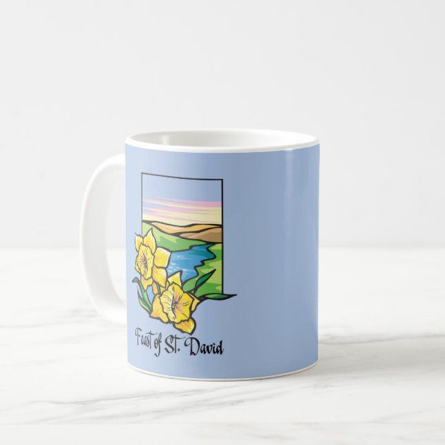 St. David Daffodils Kaffemugg (Framsida vänster)
