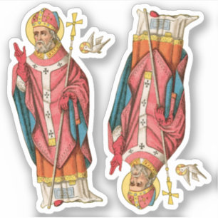 St. David of Wales (P 001) 2-Up - Contour Klistermärken