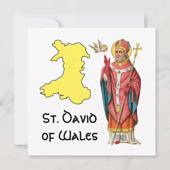 St. David of Wales (P 001) med Outline Karta (Framsida)