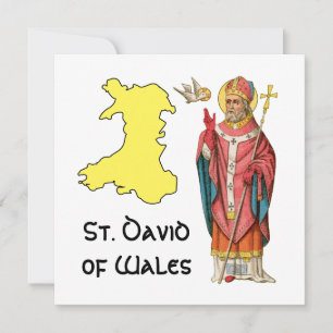 St. David of Wales (P 001) med Outline Karta