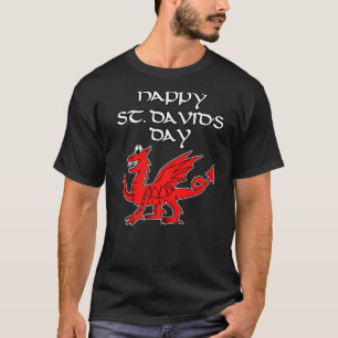 St Davids Day 2022 Welsh Dragon Wales T Shirt