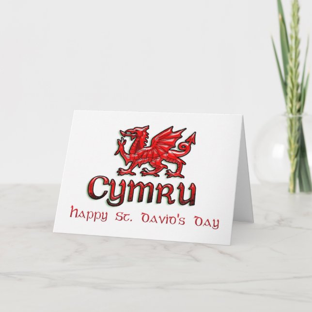 St. David's Day, Saint David, Ddydd Gwyl Dewi Sant Kort (Framsida)