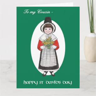 St David's Day, Welsh Costume, for Cousin Kort