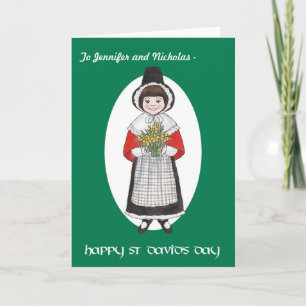 St David's Day, Welsh Costume, kort för att anpass
