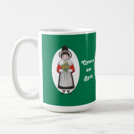 St David's Day, Welsh Costume, Mugg to Personalize