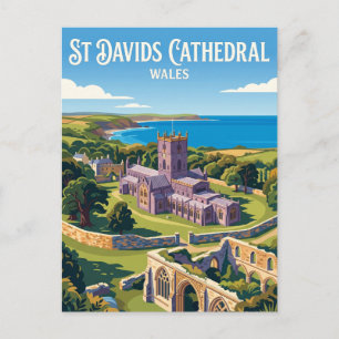 St Davids-katedralen Wales Vykort
