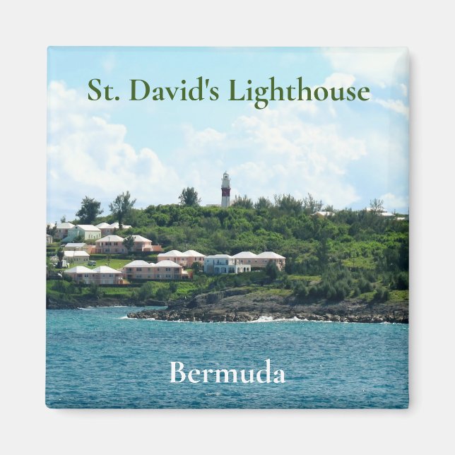 St. David's Lighthouse Bermuda Magnet (Framsidan)