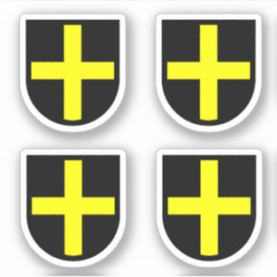 St. David's Shield 4-Up-kontur Klistermärken