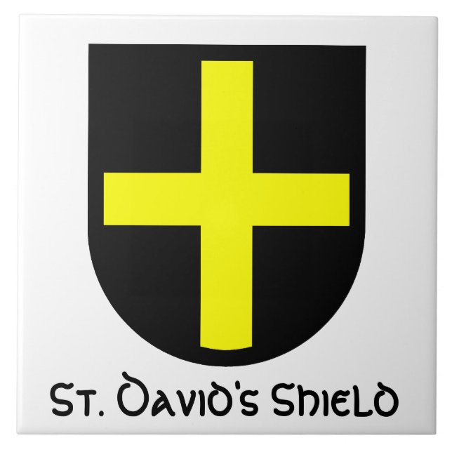 St. David's Shield Kakelplatta (Framsidan)