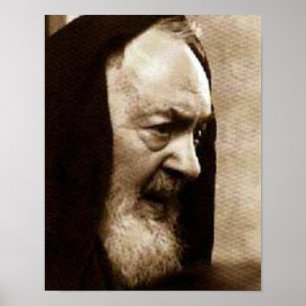 St. Devotional Padre Pio avbildar Poster
