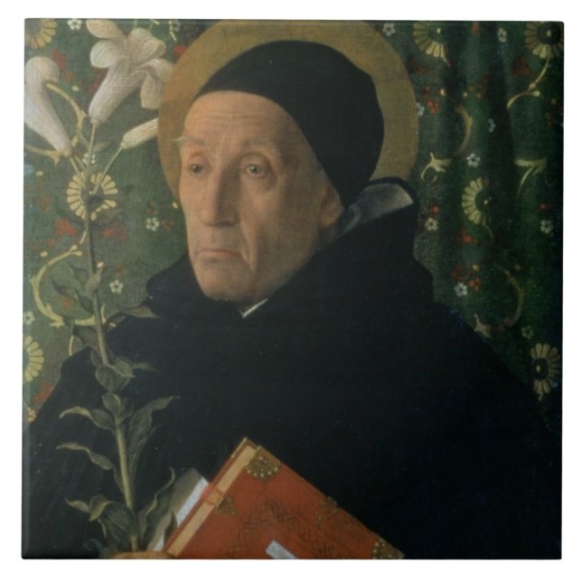 St Dominic 1515 (olja på kanfas) Kakelplatta (Framsidan)