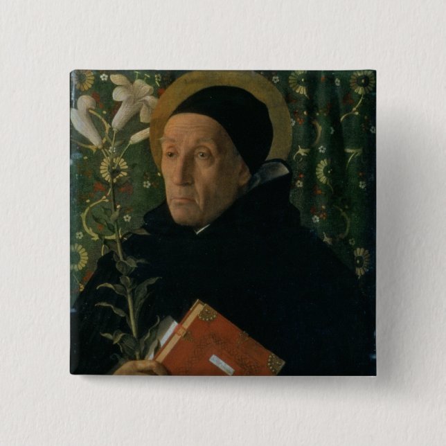 St Dominic 1515 (olja på kanfas) Knapp (Framsida)