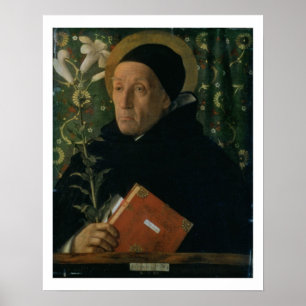 St Dominic 1515 (olja på kanfas) Poster