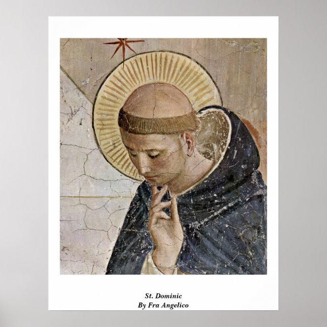 St. Dominic av Fra Angelico Poster (Framsidan)