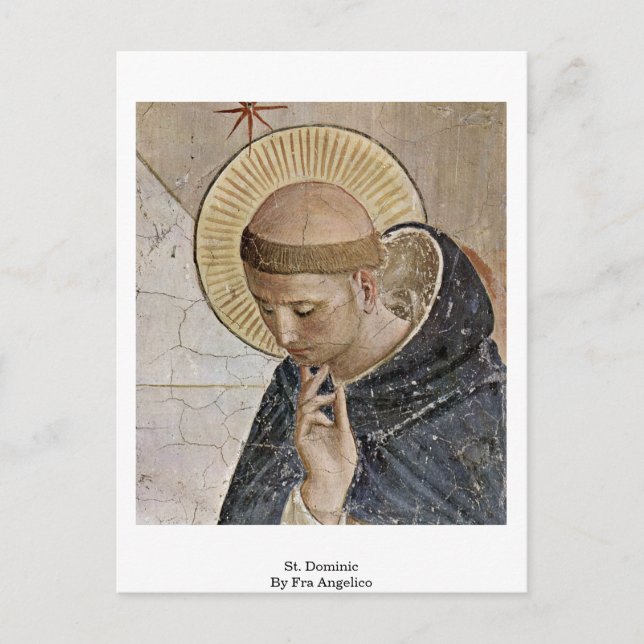 St. Dominic av Fra Angelico Vykort (Framsida)
