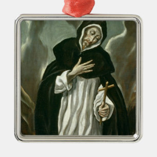 St Dominic av Guzman Julgransprydnad Metall