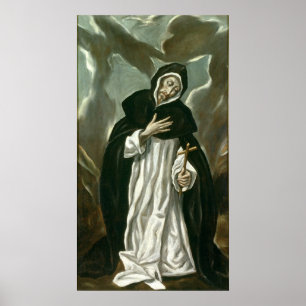 St Dominic av Guzman Poster