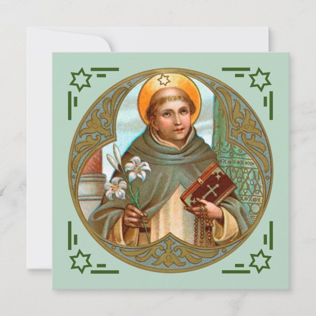 St. Dominic (BK 07) Square Flat Greeting Card (Framsida)