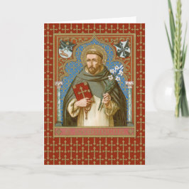 St. Dominic de Guzman (BK 011) Blank Hälsning Kort