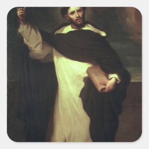 St Dominic Fyrkantigt Klistermärke
